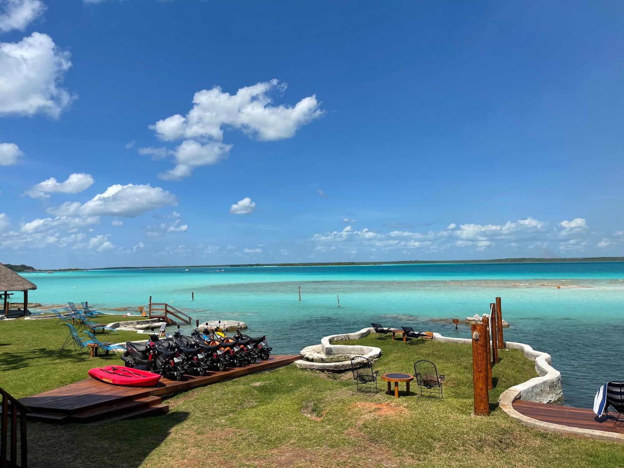 Blue Caribe Bacalar Front Lagoon Екстериор снимка